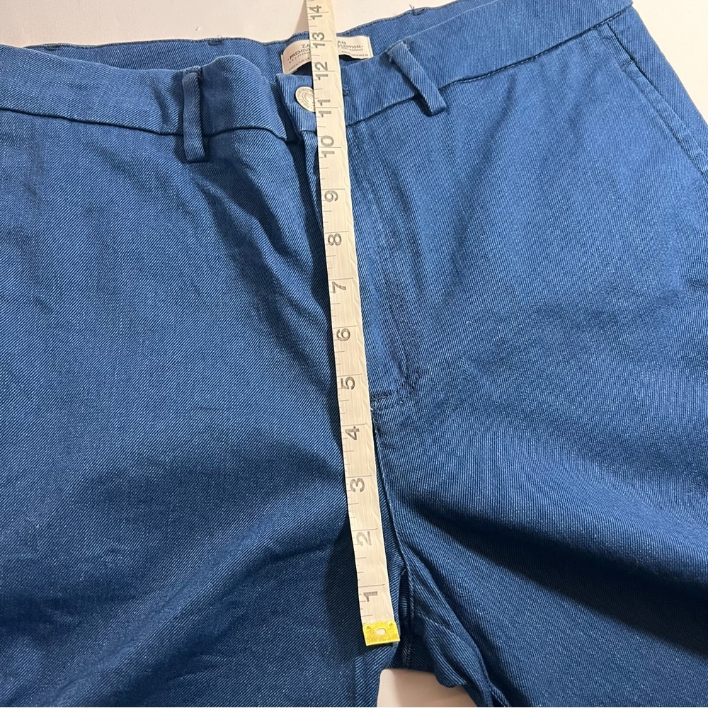 Zara Women’s Wide Leg Crop Denim - Size 8 - Picture 4 of 7